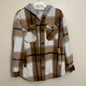 Zenana EUC small plaid shacket